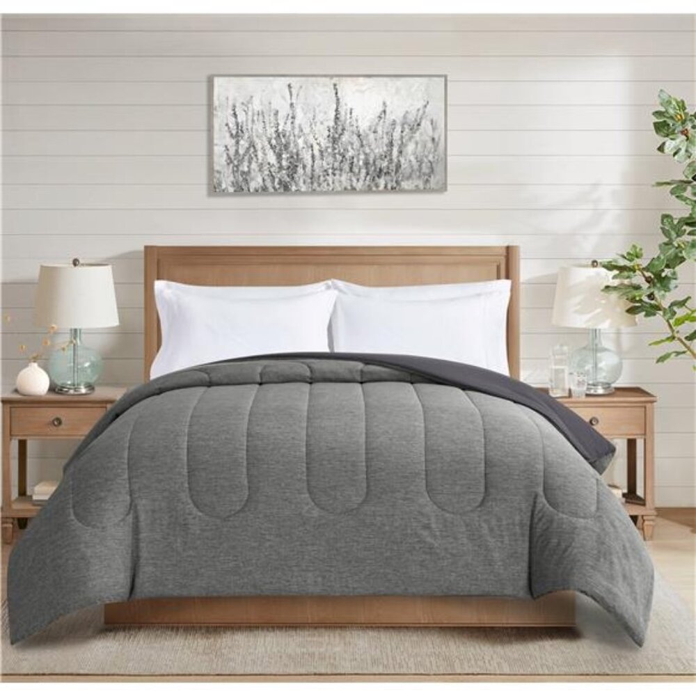 Super Soft Microfiber Reversible Comforter, Full/… - image 1